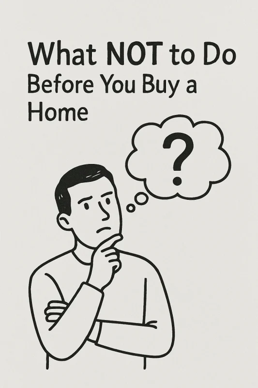 What not to do before buying a home guide